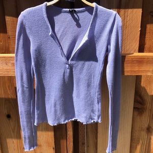 Urban Outfiters Blue V-neck